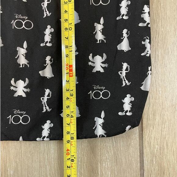Vans x Disney Pixar Disney 100 Drawstring Bag Mickey Princess Print Black Silver - Picture 3 of 7